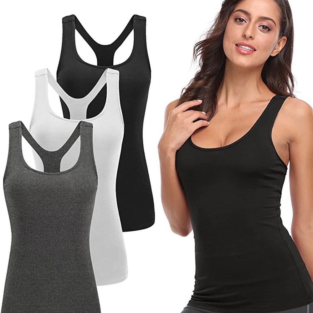Workout Tank Tops / Compression Sleeveless Dry Fit Shirts